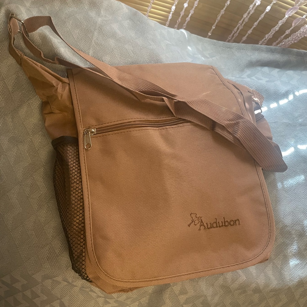 Audubon Society Shoulder/Crossbody Adjustable Strap Zippered Tote Bag